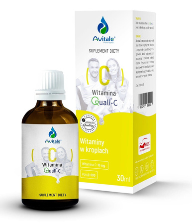 Avitale Witamina C Quali-C® 16 mg  (kwas L-askorbinowy) w kroplach 30 ml