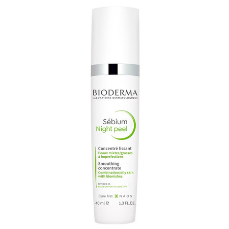 Bioderma Sebium Night Peel delikatny peeling na noc na trądzik 40 ml