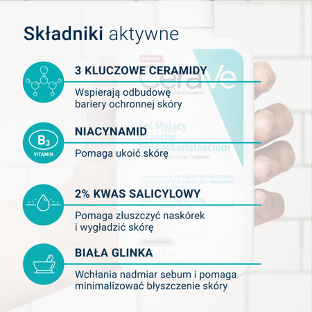 CeraVe Żel myjący przeciw niedoskonałościom 236ml