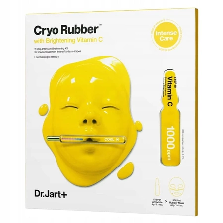 Dr. Jart+ Cryo Rubber Dwuetapowa maska rozjaśniająca do twarzy z Witaminą C 40g
