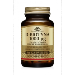 Solgar D-Biotyna 1000 mcg 50 kaps.