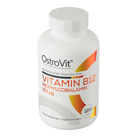 OstroVit Witamina B12 Metylokobalamina 100 µg - 120 tabl.