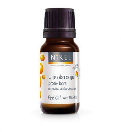 Nikel, Naturalny olejek pod oczy z kwiatów dzikiej róży i passiflora, 10 ml