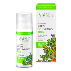 Vianek, Normalizujący krem do twarzy na noc, 50 ml