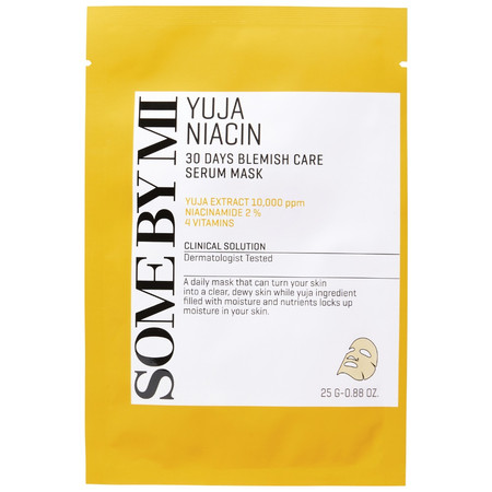 Yuja Niacin Blemish Care Serum Mask rozjaśniająca maska-serum w płachcie 25g