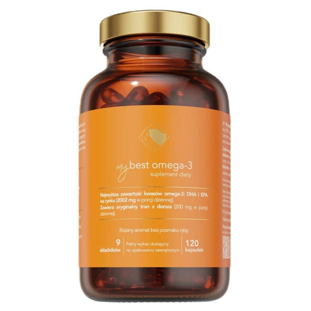 MyBestPharm MyBestOmega 3 suplement wspierający układ odpornościowy 120 kaps