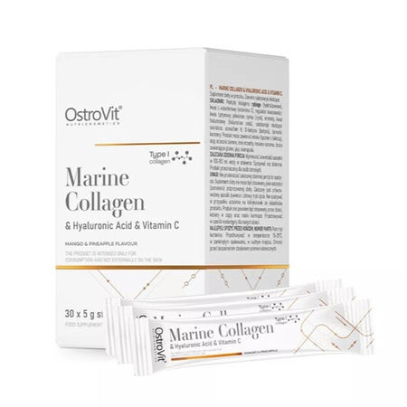 Kolagen Morski + Kwas Hialuronowy + Witamina C 5 g x 30 BOX