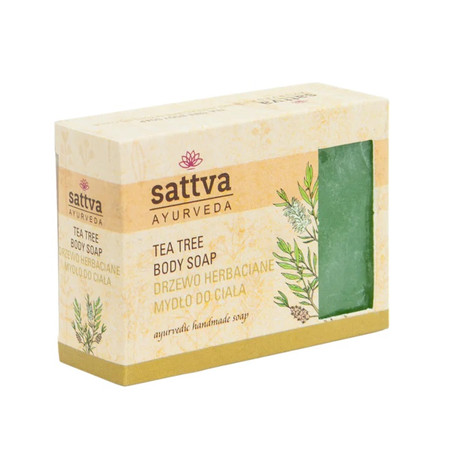 Sattva - Mydło w kostce do ciała Drzewo Herbaciane 125g