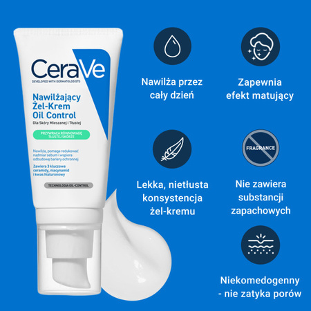 Cerave Nawilżający Żel-Krem Oil Control 52ml