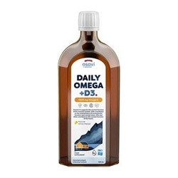 OSAVI Daily Omega +D3 1600 mg, naturalny aromat cytrynowy 500 ml