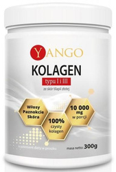 Yango Kolagen Rybi 10 000 typu I i III - 300g bezsmakowy