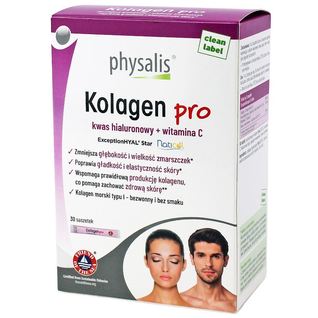 Коллаген Physalis Collagen Pro 5000 мг, с гиалуроновой кислотой и витамином C, порошок, 30 саше