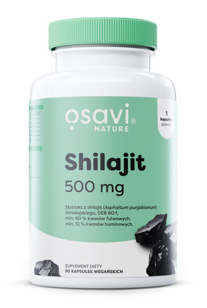 Osavi Grzyby Shilajit (Nature) na wsparcie odporności 500 mg - 90 kaps. vege