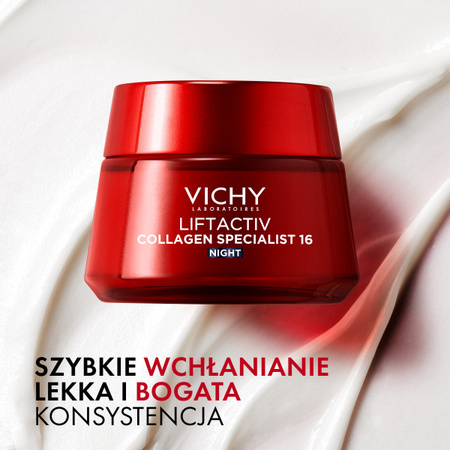 Vichy Liftactiv Collagen Specialist przeciwzmarszczkowy krem na noc 50 ml