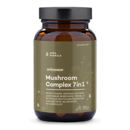 Aura Herbals Mycodrop, Mushroom Complex 7 w 1 - 60 kaps.