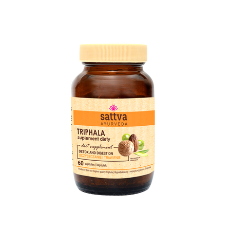 Sattva - Triphala zioła na oczyszczanie i regularność wypróżnień 60 kaps