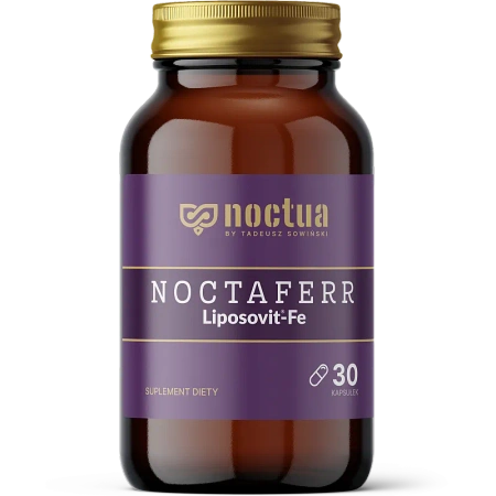 NOCTUA Noctaferr liposomalne żelazo z laktoferyną 30 kaps.