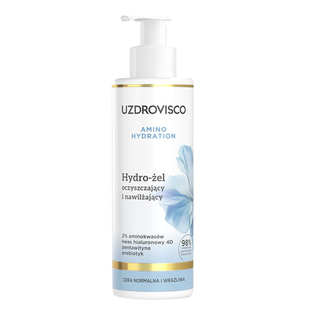 Uzdrovisco, Amino Hydration, Hydro-żel oczyszczający i nawilżający, 200 ml