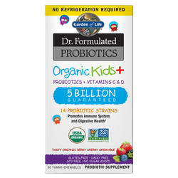 Garden of Life Dr. Formulated Probiotics Organic Kids + Probiotics + Vitamins C & D - 30 tabl.