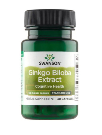 Ginkgo Biloba Extract 60 mg (30 kaps.)
