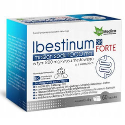 EkaMedica Maślan sodu 1000 mg , Ibestinum FORTE SR 60 kaps.