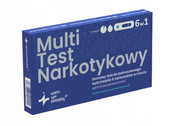 MultiTest Narkotykowy z moczu - 6 parametrów